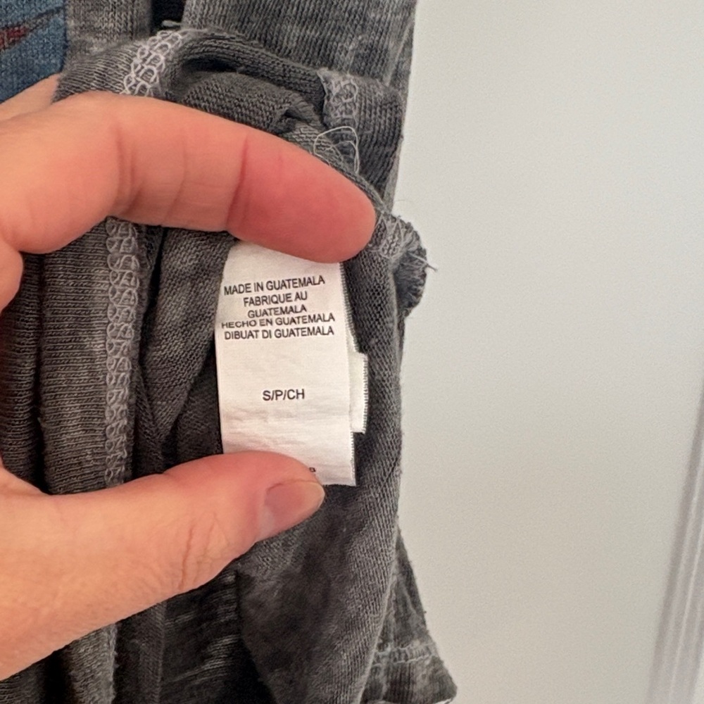Women's Gray Graphic Strappy Tee - Picture 6 of 9